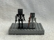 LEGO Minecraft Hostile Mob Minifigures Wither Skeleton, standard Minecraft Skel