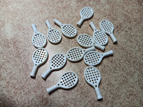 LEGO BULK LOT 13 WHITE MINIFIGURE UTENSIL TENNIS RACKETS #93216