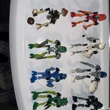 I Have 8 LEGO Bionicle building Figures complete with Weapons and Masks 