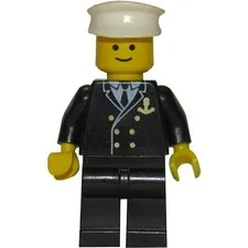 LEGO Vintage Boat Admiral with Gold Anchor Pattern inv.572