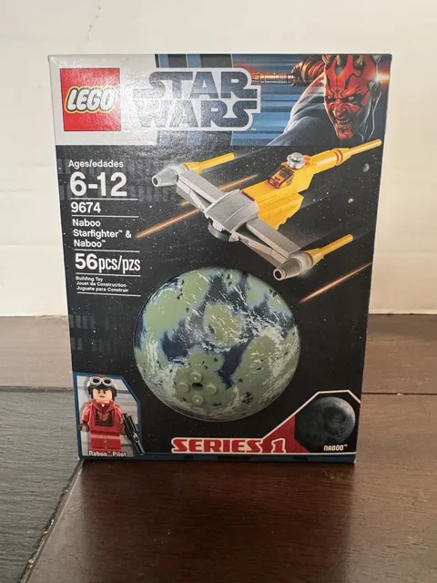 LEGO Star Wars 9674 Naboo Starfighter & Naboo Planet Series 1 NEW Sealed Retired