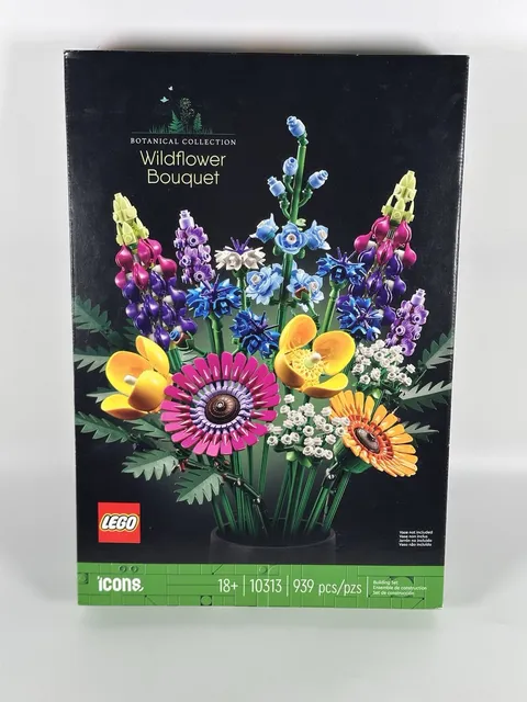 LEGO Icons Botanicals Artificial Wildflower Bouquet Flowers 10313 Sealed