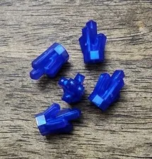 LEGO Satin Trans-Purple Rock 1 x 1 Crystal 5 Point. QTY 5. Part No. 52.