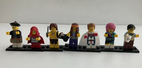 LEGO Series 7 Minifigure Lot Bagpiper Grandma Programmer CMF	