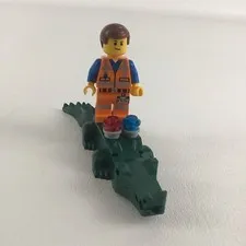 Lego Movie Minifigs Alligator Croc Mini Action Figures Bad Cop's Pursuit Toy 