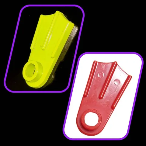 Lego 2599a part - footgear flipper for minifigure - qty 1 ✪  lime green , red