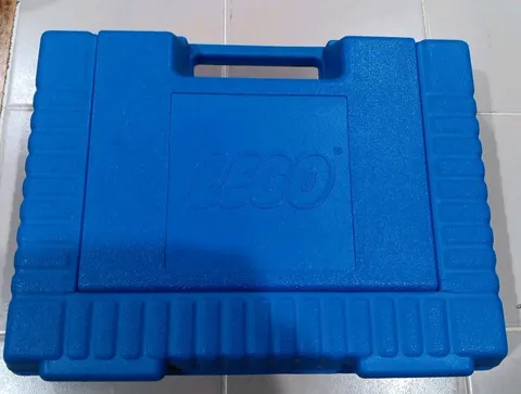 Vintage 1984 LEGO Blue Storage Systems Carrying Case Bin Box 