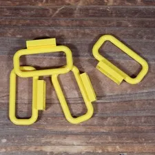 LEGO Part 6187 Yellow Bar 1 x 4 x 2 Qty Ladder Railing Fence 4 Pieces