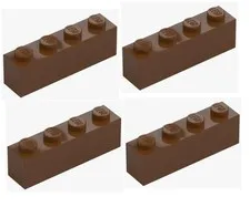 LEGO ® 4x brick 1x4 reddish brown 3010 4211225 brick brick new replacement