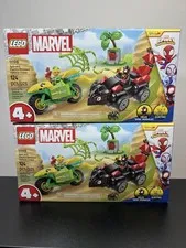 LEGO Marvel Spidey Spin and Electro Dinosaur Vehicle Chase 11198 124 Pcs 2 Pack