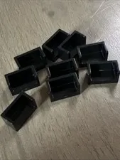 LEGO 23969 Black Panel 1 x 2 x 1 with Rounded Corners and 2 Sides 9 Pieces