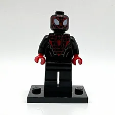 LEGO Spider-Man Miles Morales Red Webbing Red Heads sh0190