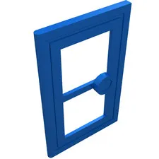5x LEGO® Part 7930 - Door 1 x 3 x 4 with Glass