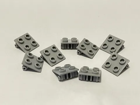 Lego 6134 Light Blue Gray Replacement Add-on Pieces Parts Lot of 9