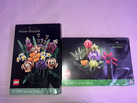 Botanical Lego Set of 2: 10309 Succulents & 10280 Bouquet