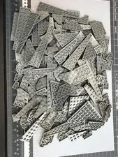 LEGO 187pc Wedge Plate Lot Dark Bluish Gray Aircraft Star Wars MOC Parts