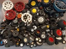 Lego 2 lb Pound Wheels Tires for Car Truck Variety Sizes Big Lot Set Some Vtg