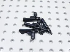 LEGO Lot of 4 Black Nozzle Gun Weapon Minifig BS