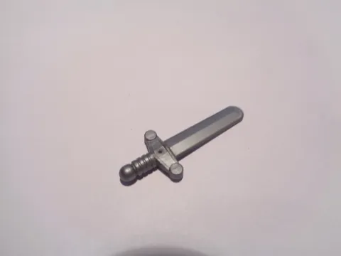 Lego Minifigure, Weapon Sword, Shortsword Elaborate Hilt 76764 Flat Silver New