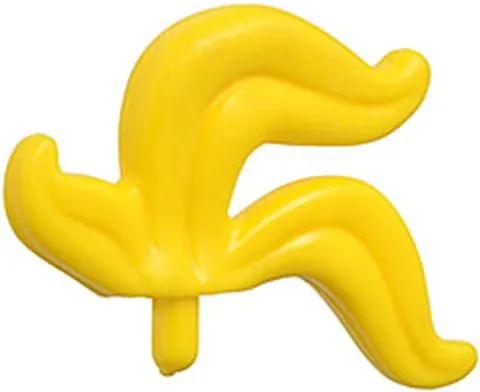 Lego Part 4502 Castle Knight Minifig Yellow Helmet Plume Feather Triple D420