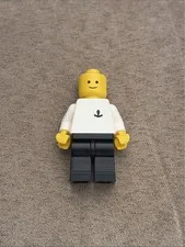 LEGO Classic Town Harbor Boatman Boat Worker Minifigure 4030 (boat003) No Hat