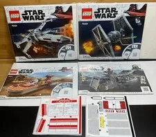Lego Star Wars Instruction MANUALs ONLY 75311, 75271, 75300, 75301. Bag/Board