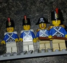 LEGO Imperial Soldier minifigures Blue Coats from the classic LEGO Pirates theme
