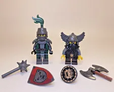 LEGO Frightening Knight  & Evil Dwarf CMF Complete w/ Accessories