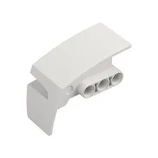 LEGO 4x White Technic, Panel Car Mudguard Right inv.600
