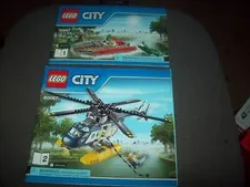 LEGO CITY POLICE #60067 HELICOPTER PURSUIT TWO INSTRUCTION BOOKS