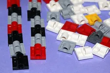 LEGO BULK LOT 2817 modified 2x2 w/ pin holes, 10247 full cross ✷ 80 pcs