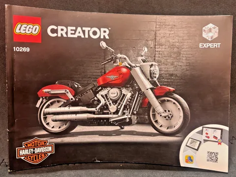 LEGO CREATOR HARLEY-DAVIDSON 10269  Instruction Manual ONLY - FAT BOY MOTORCYCLE