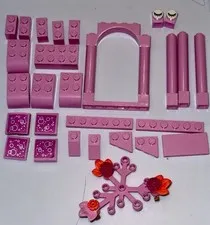 LEGO Bright Pink Pieces (flower Elements) Lot