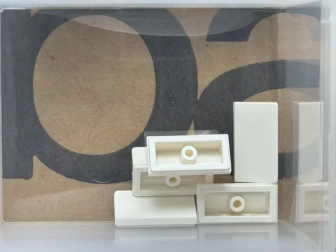 LEGO Parts - White Slope 30 1 x 2 x 2/3 - No 85984 - QTY 5