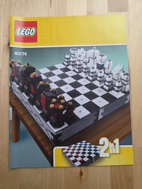 LEGO 40174 Chess Set Instruction Manual/Book Only