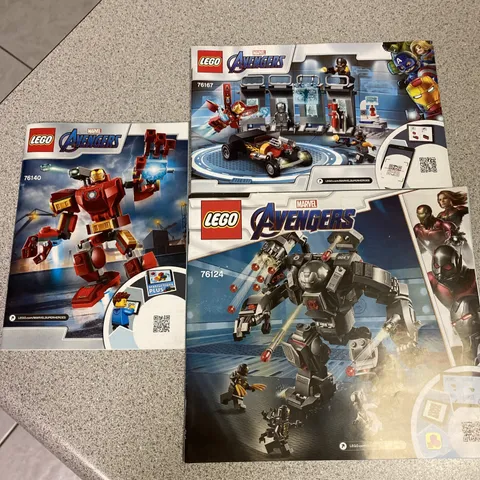 LEGO Manuals 76124 76167 76140 Marvel Avengers Instruction Manuals ONLY