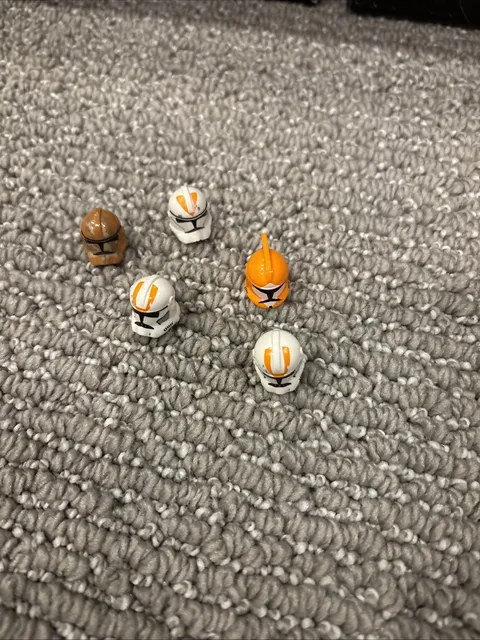 Lego Star Wars Clone Trooper Helmet Lot As Shown In The Picture