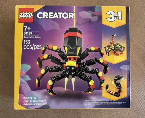 LEGO Creator 3in1 Surprising Spider 31159 Set 153 pcs Age 7+ NEW!
