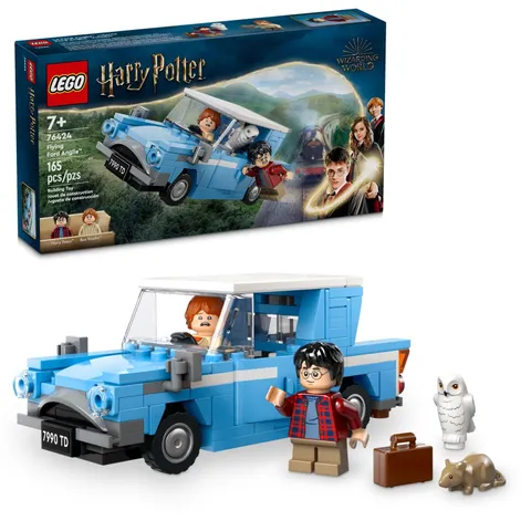 LEGO Harry Potter Flying Ford Anglia, Buildable Car Toy with 2 Minifigures for R