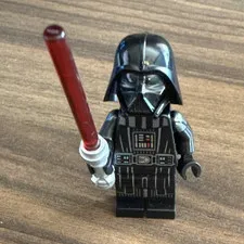 LEGO Star Wars Darth Vader Minifigure with Red Lightsaber Plastic Age 5+