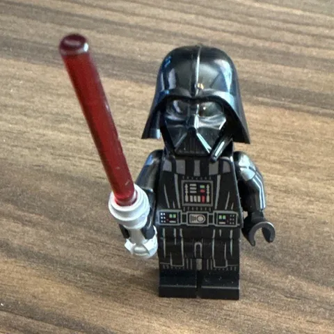 LEGO Star Wars Darth Vader Minifigure with Red Lightsaber Plastic Age 5+