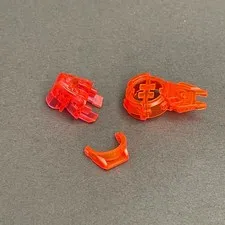 Lego 87799 32554 88701 Neon Orange & Pink-Red Replacement Parts Pieces Lot of 3