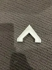 Lego 22390 Wedge 6x8 Pointed Cutout White Colour Pack of 1 Rare Brick