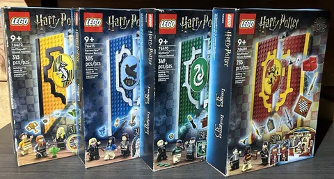 Lego Harry Potter Hogwarts House Banners: Complete Collection of 4: New & Sealed