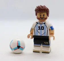 Lionel Messi 43011 Argentina Soccer Football Player LEGO® Minifigure Mini Figure