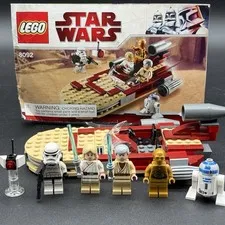 LEGO Star Wars 8092 Luke's Landspeeder 99% Complete w/ Manual & Minifigures
