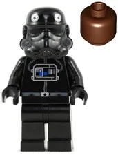 LEGO® Minifigure Star Wars sw0035a Imperial TIE Fighter Pilot Reddish Brown Head