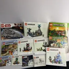 LEGO Minecraft & Star Wars Manual Lot OF 12: Instruction Manual Booklets