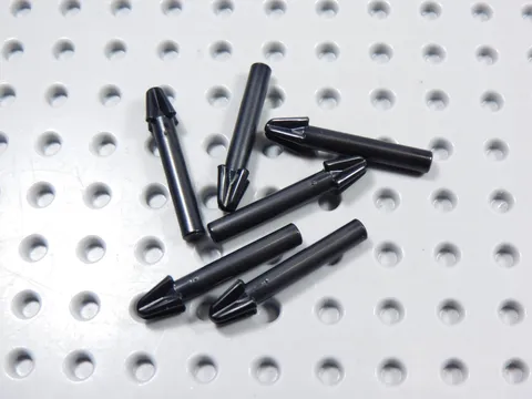 LEGO Lot of 6 Black Harpoon Spears Arrows Weapon Minifig BI
