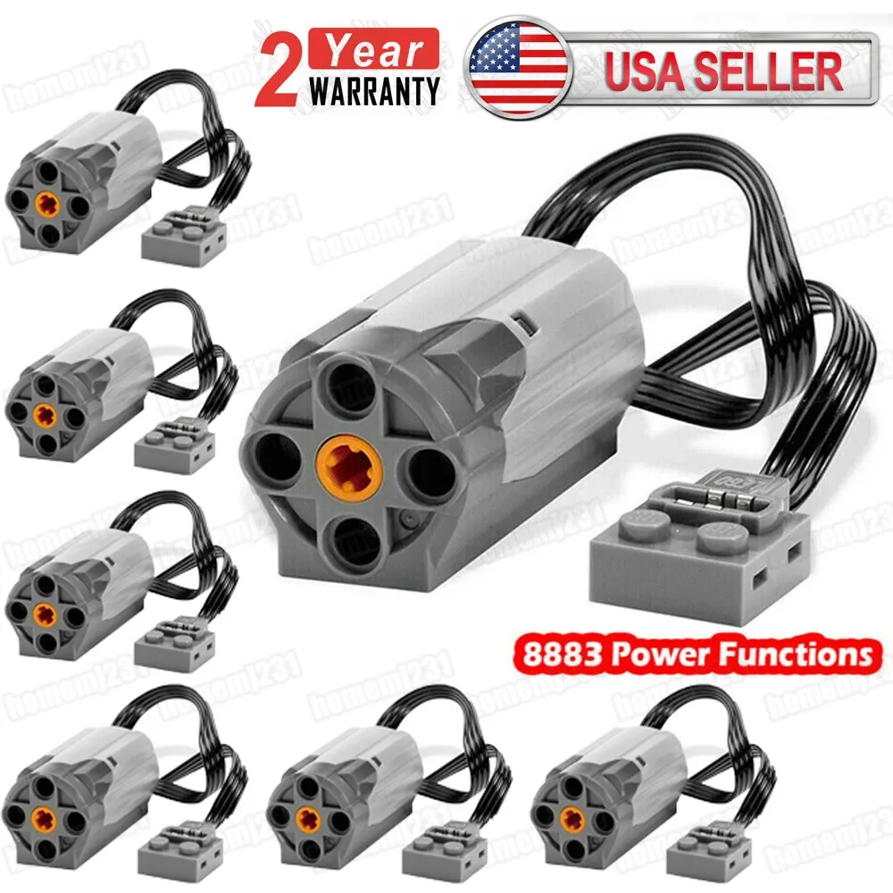 6X For LEGO M Motor 8883 Power Functions Technic Assembled Building Block Toy